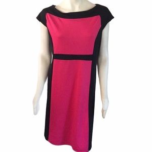 Elegant Pink and Black Dress